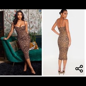 PLT, Lory Harvey, Leopard Bodycon Print Dress